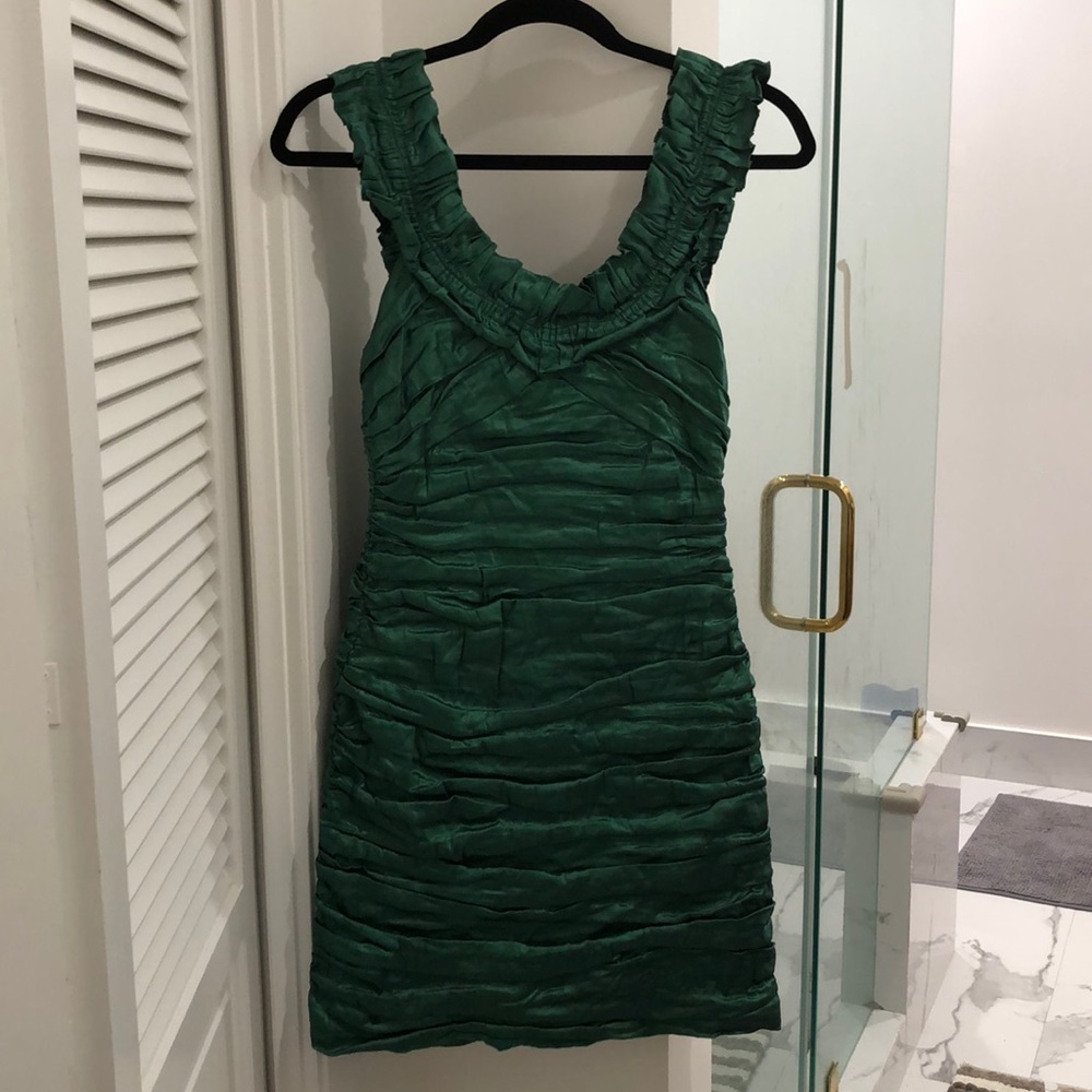 BCBG Fun Green Party dress